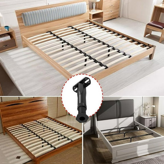 Adjustable Bed Frame Support Crossbeam Reinforcement Rod Easy Install Plastic Legs for Enhanced Mattress Stability and Furniture Support FAJHHA | A