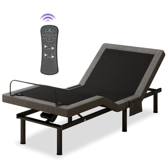 Adjustable Bed Frame Twin XL Electric Bed Base with Head & Foot Incline, Under Bed Light, Adjustable Legs, Zero Gravity, 4 USB Ports , Wireless Remote, Easy Assembly