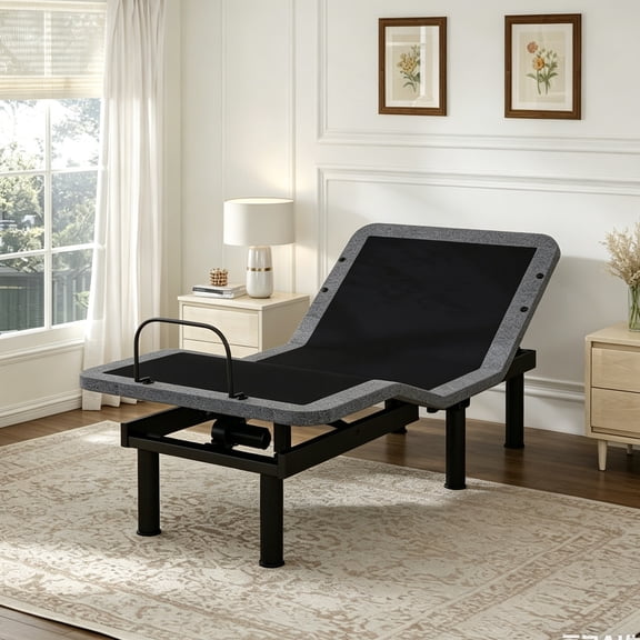 Adjustable Bed Frame Twin XL with Massage, Wireless Remote Control, Electric Head and Foot Incline, Zero Gravity, Anti-Snore, USB Ports, Under-Bed Nightlight, Memory Presets