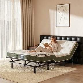 Adjustable Bed Frames Queen with Wireless Remote,Memory Button,Zero Gravity ,Electric Bed Base,Adjustable Head and Foot, Durable Motor,Under-Bed Light
