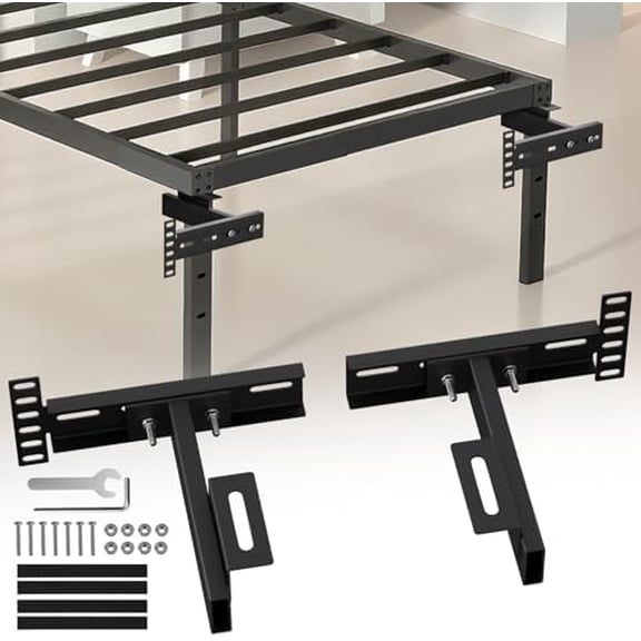 Adjustable Bed Headboard Brackets, Headboard Brackets for Metal Bed Frame, Bed Base with Footboard Extension Kit Fit for Twin/King/Queen/Full Size Bed$$Home Decor, Kitchen, & Other