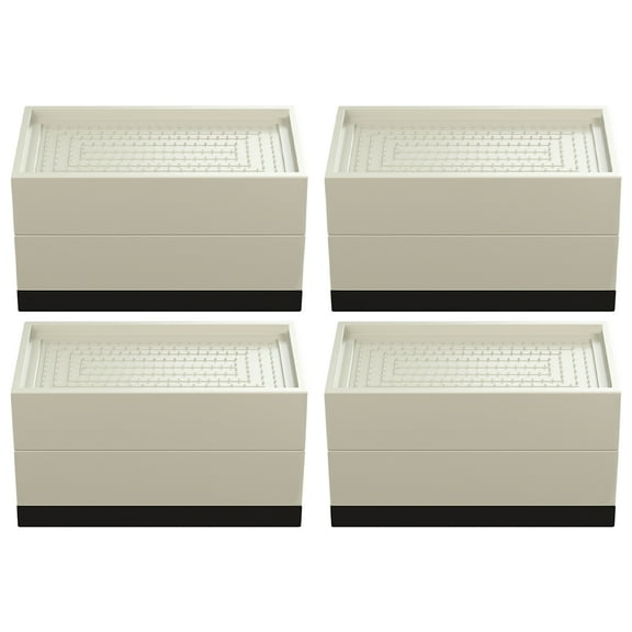 Adjustable Bed Heavy Duty Slip Stackable for Furniture Beige