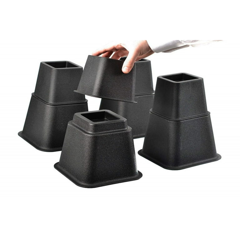 Adjustable Bed Risers or Furniture Riser Bed Lifts In Heights Of 8 or 5 & 3  Inches, Heavy Duty Set Of 4 Bed Riser - Walmart.com
