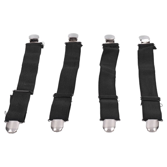 Adjustable Bed Sheet Fasteners, 4 Pack, Keep Sheets Secure All Night Long