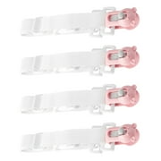 4-Pack Adjustable Bed Sheet Straps with Quilt Grippers - Secure Bedding, Prevent Wrinkles, and Keep Sheets in Place