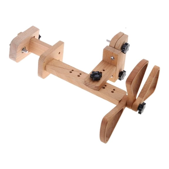 Adjustable Beech Wood Embroidery Frame Stand, Handfree Needlework Stand Rotating Cross Stitching Stand for Sewing Craft