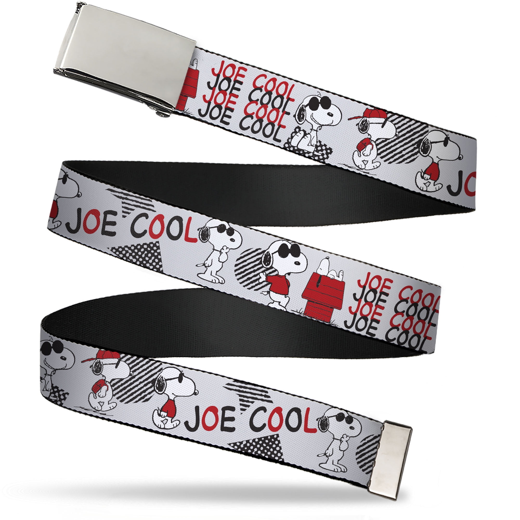 Adjustable Belt, Clamp Buckle, Cut-to-Fit, Peanuts Joe Cool Snoopy ...