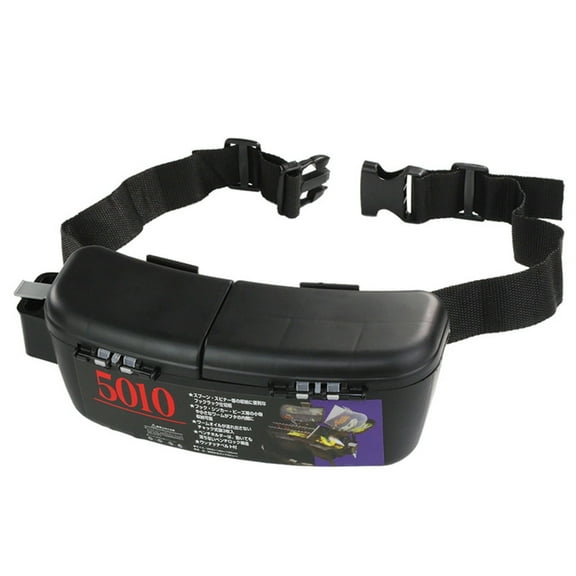 Adjustable Belt Clip Baits Container with Spacious Compartment for Live Wormed Redworms and Marine Fishing Accessories