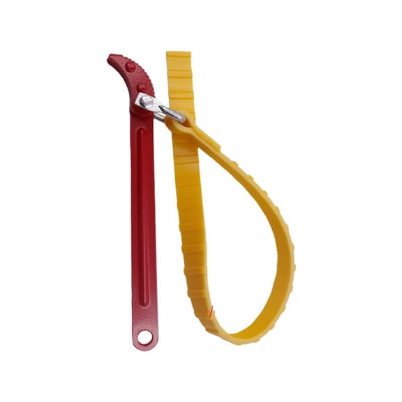 Adjustable Belt Strap Wrench 8 inch & 12 inch Set for Oil Filters, PVC Pipes & Shower Heads