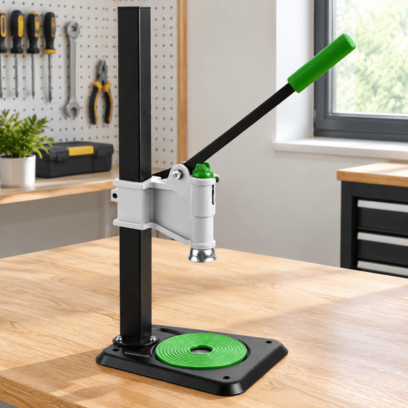 Adjustable Bench Bottle Capper Metal Lever Type Capping Machine, Brew Wine Bottle Cap Pressing Machine, Beer Bottles Capper for Beer, Soda & Home Brewing