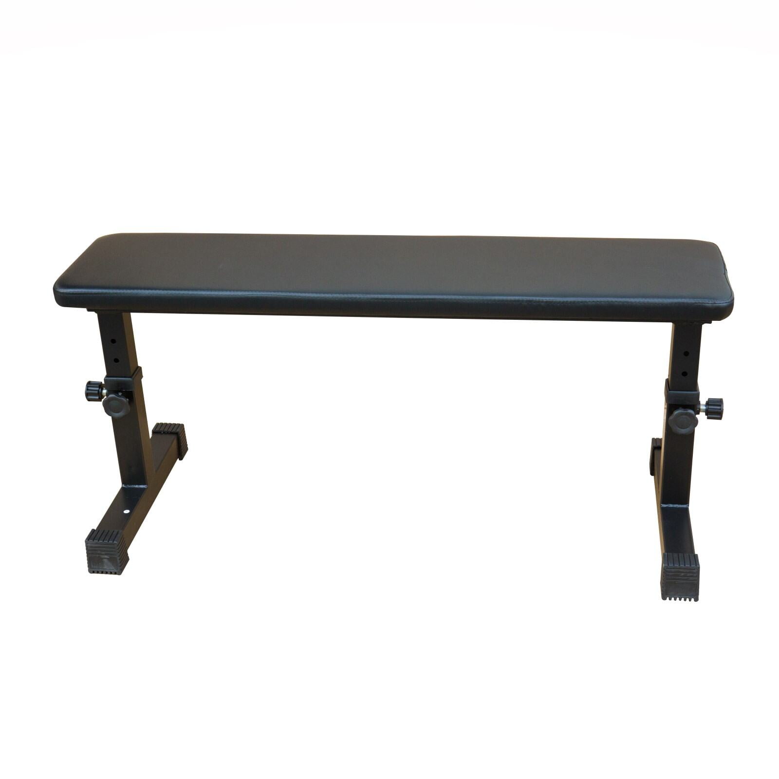 Adjustable Bench, Flat Weight Bench Home Dumbbell Stool Home Fitness Strength Training Bench Comfortable Design, Black Weight Bench,Steel Flat Bench, Fitness & Sports Fitness Weight Benches