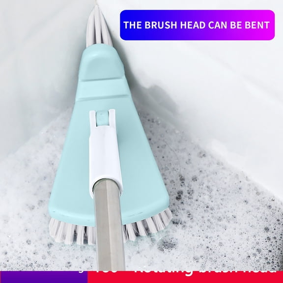 Adjustable Bendable Cleaning Brush, Wenini Long Extendable Duster with Rotating Handle, Detachable Scrub Brush for Ceiling Fan Corner Wall Tile Grout Floor Bathtub