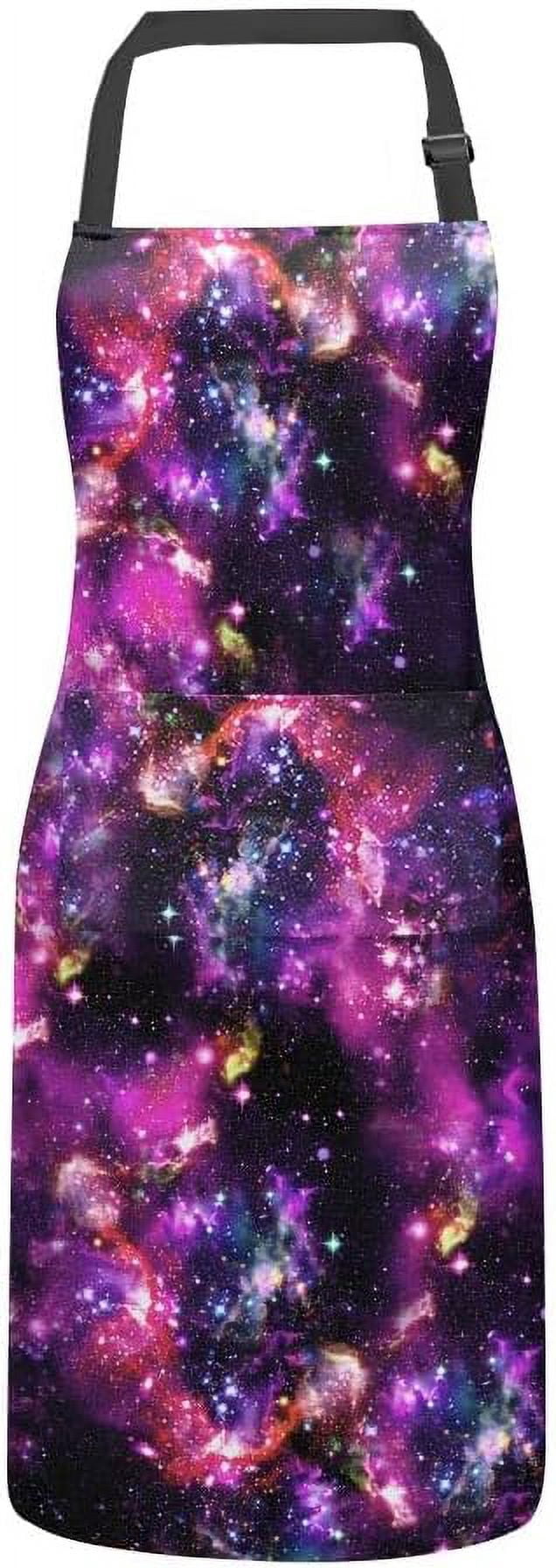 Adjustable Bib Apron with 2 Pockets, Unisex Apron Machine Washable for Kitchen Cooking Restaurant BBQ Drawing