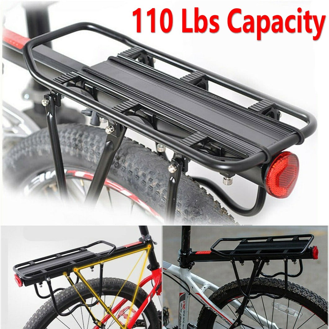 60KG Capacity Aluminum Alloy Bicycle Rear Rack Soporte Bicicleta Bycicle  Bike Rack Cargo /Luggage Carrier For V/Disc Brake - AliExpress