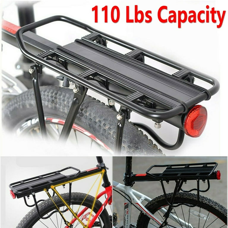 Geaccepteerd theorie Moderniseren Adjustable Bike Cargo Rack Aluminum Alloy Mountain Bike Bicycle Rear Rack  Bicycle Pannier Luggage Carrier Rack - Walmart.com
