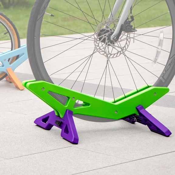 Adjustable Bike Parking Stand for 16-29 Inch Bicycles, Tool-Free Tire Width Adjustment 1.18"-3.15", Heavy-Duty PVC Indoor Storage Rack, Father's Day Gift