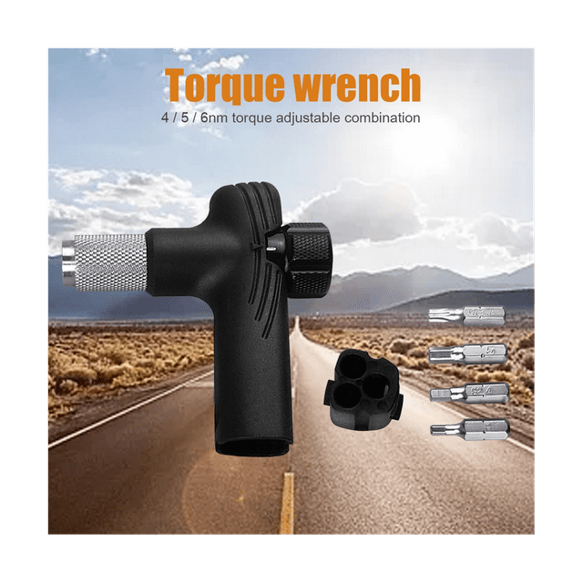 Adjustable Bike Ratchet Wrench Set 4/5/6Nm Torque Multifunction Bicycle