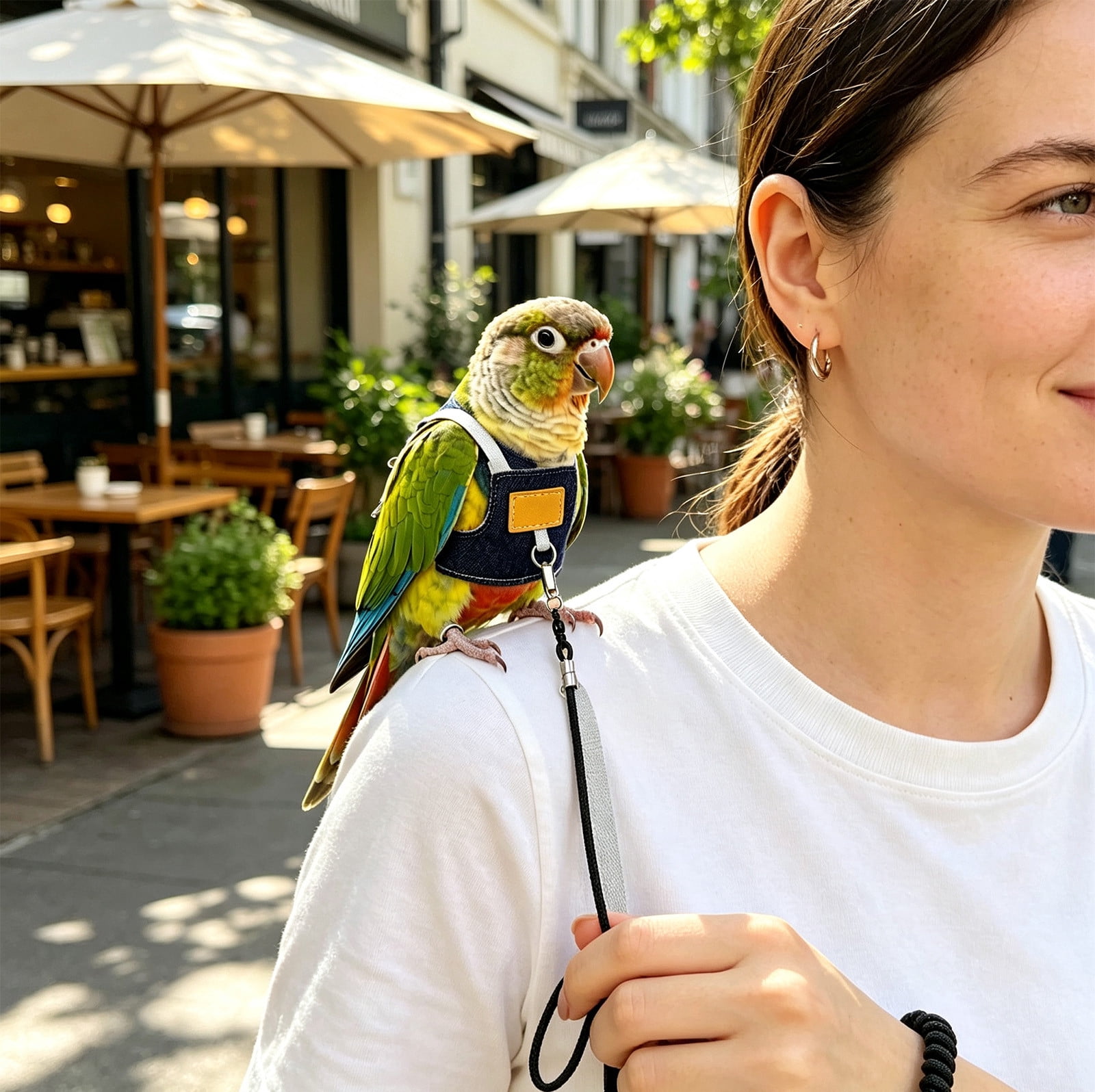 Adjustable Bird Leash Flight Suit Vest for Parrots Cockatiels ...
