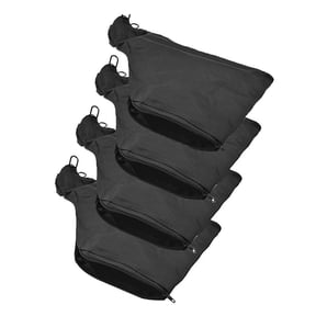 Adjustable Black Dust Collection Bag For Miter And Table Saws, Wired Stand Design, For 1.7 To 2.3 Inch Ports, 4 Pack