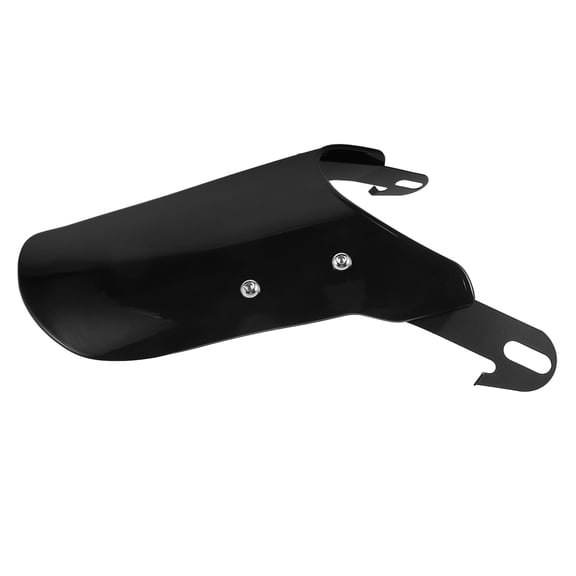 Adjustable Black Motorcycle Windshield with Wind Deflector and Easy Installation Hardware