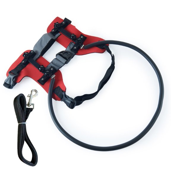 Adjustable Blind Dog Comfort Bumper Harness Featuring Attach Leash for Breathable Experience in Various Environment