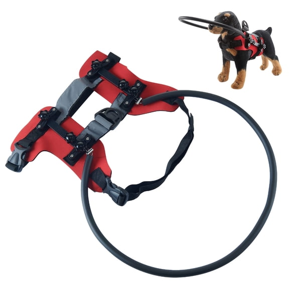 Adjustable Blind Dog Harness Crashproof Protective Collar with Soft Paddings