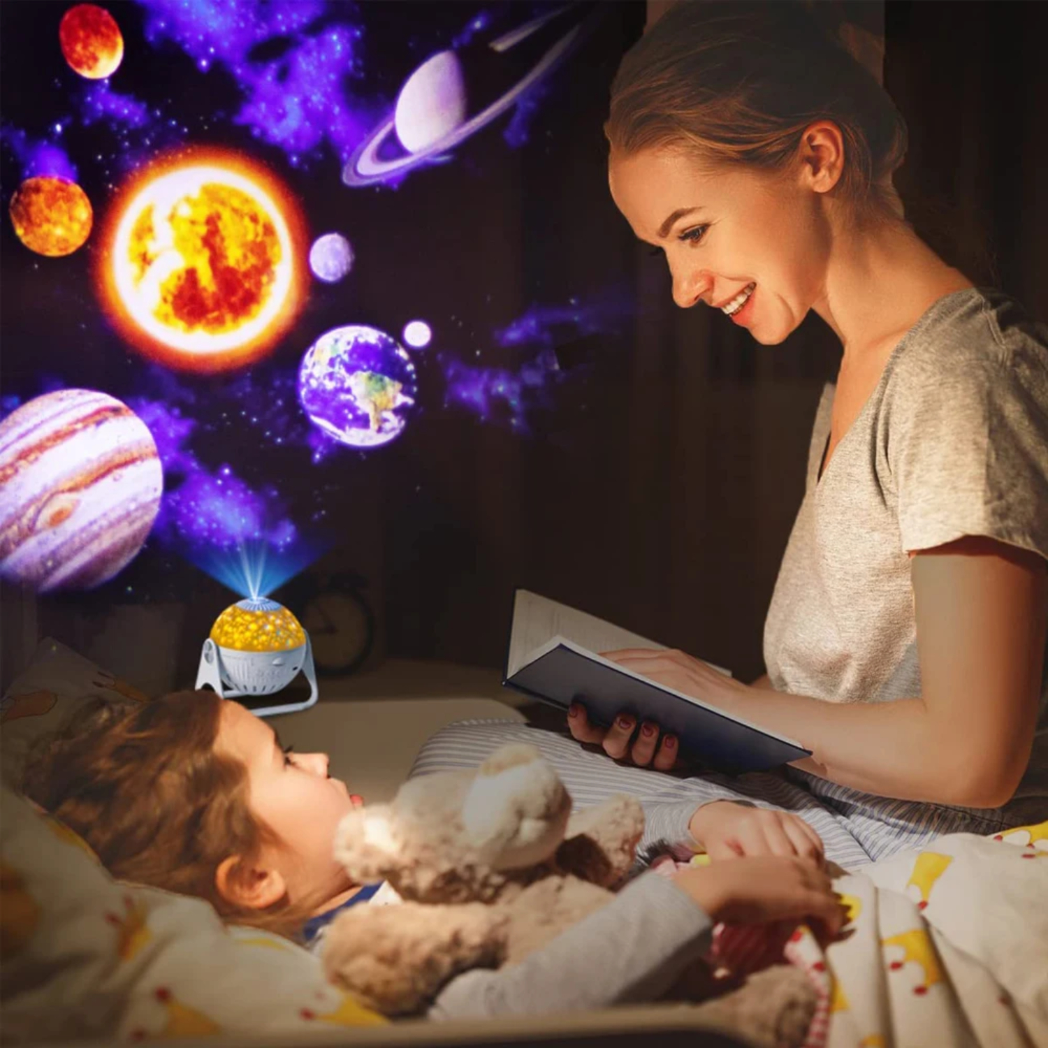 Adjustable Bluetooth Star Projector with 7 in 1