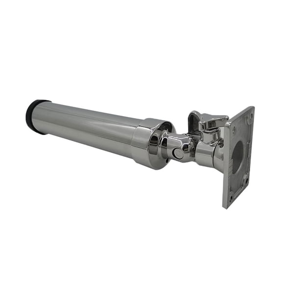 Adjustable Boat Rod Holder with 1.6 Inch Opening, 316 Stainless Steel Deck Mount Tube Support for Anglers and On Board Fishing Use