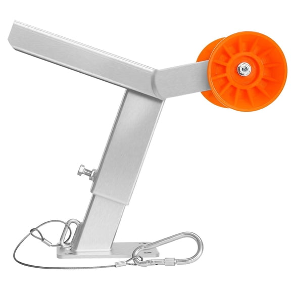Adjustable Boat Trailer Stand with Roller,14.3-21.6"Height,U-Bolt Mount for 2-3"Wide Trailer Tongues,Fits Jet Skis,Sailboats,and Powerboats.