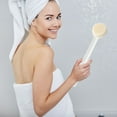 thumbnail image 1 of Adjustable Body Back Scrubber,Long Handle Gentle Back Skin Exfoliate Massage Tool, Deep Cleansing & Soft Hair Shower Bath Brush,For Adult,Men, Women & Elderly,Size: 35.5X6X3cm, 1 of 6