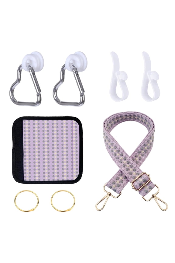 Purple Adjustable Strap with Heart Hook for Tote Bags