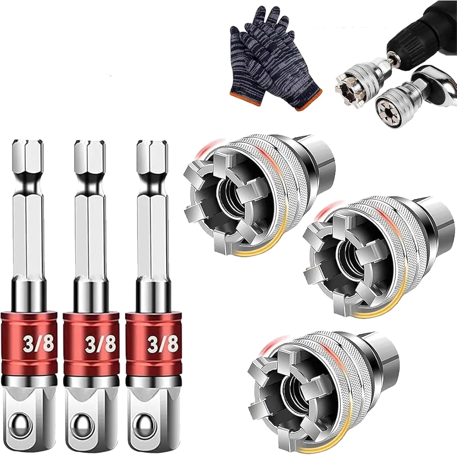 Adjustable Bolt Socket Adapter, Multi-function Universal Socket Wrench ...