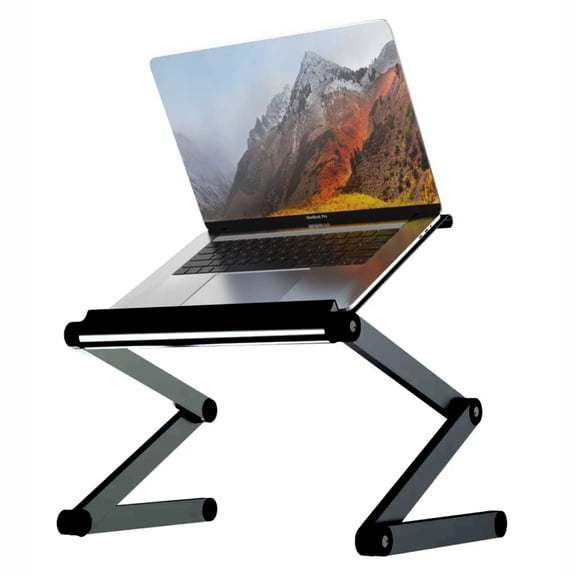 Adjustable Book Holder and Laptop Stand – Portable Aluminum Reading Stand with 360° Rotation, Height 2"–21", for Textbooks, Cookbooks, Tablets, and Laptops