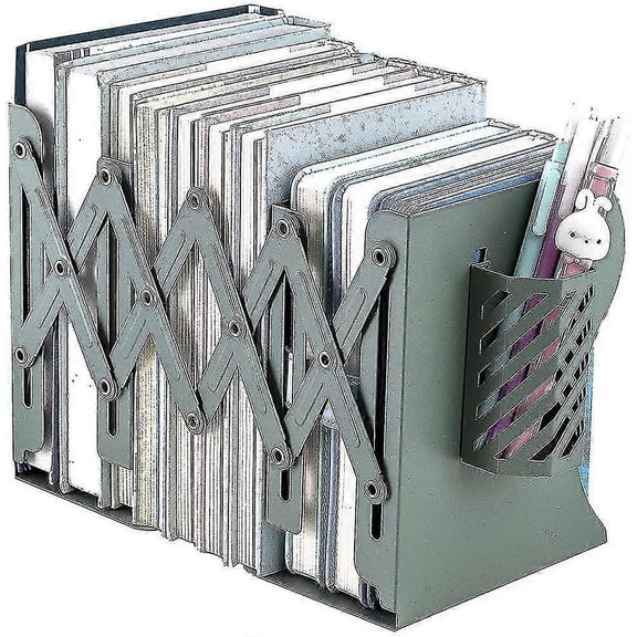 Adjustable Bookend For File Magazine Binder Holder, Book End For Heavy Book