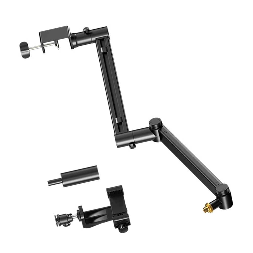 Adjustable Boom Arm Stand With Cable Management For Podcasting And Streaming