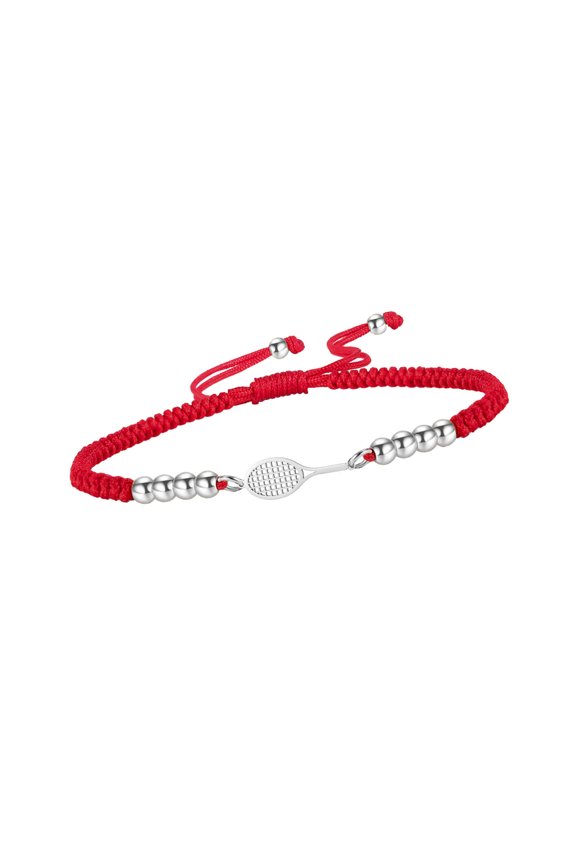 Adjustable Braided Cord With Stainless Steel Racquet Cutout Designs For Casual Wear