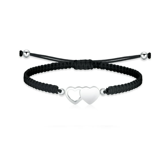 Personalize Adjustable Braided Rope Bracelet Heart Locket Funeral Urns Bracelet for Cremation Ashes Holder