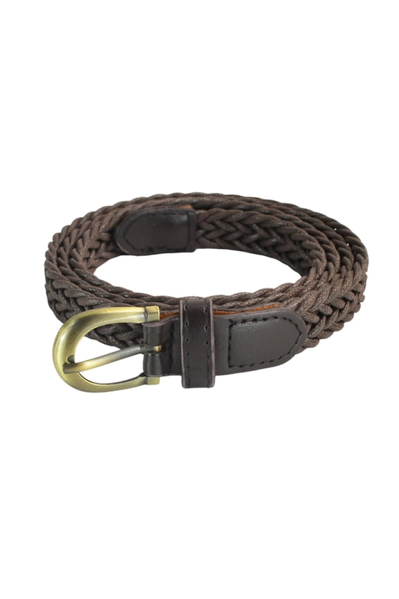 Adjustable Braided Waistband Woven Cord Belt Retro Waist Cinching Strap Simple Design Clothing Accessory