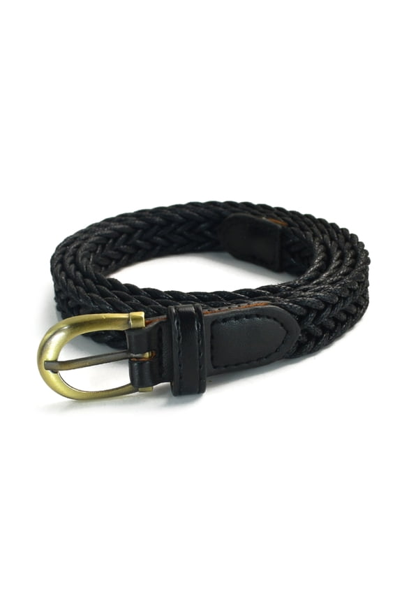 Adjustable Braided Waistband Woven Cord Belt Retro Waist Cinching Strap Simple Design Clothing Accessory