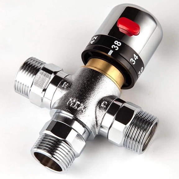 Adjustable Brass Chrome Thermostatic Mixing Valve For Safe, Comfortable Showers Dn20 Smile Home