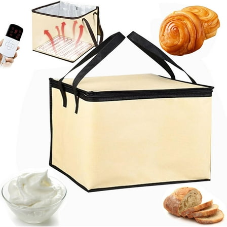 Adjustable Bread Dough Proofer with Warming Mat, Versatile Proofing Box for Sourdough, Yogurt, Cheese & Tempeh, Perfect for Home Bakers, Easy to Use & Clean