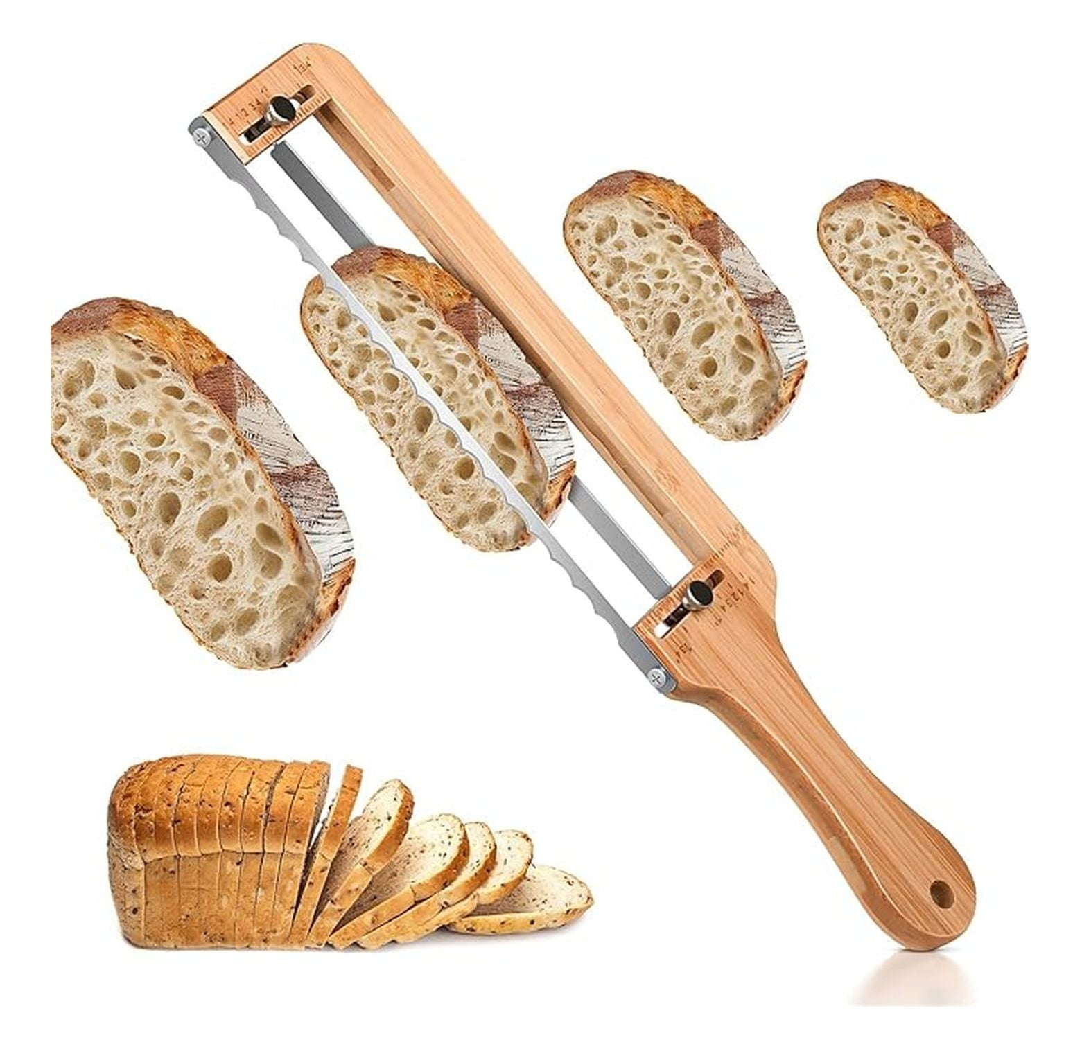 LACRTOPE Adjustable Bread Slicer for Homemade Bread