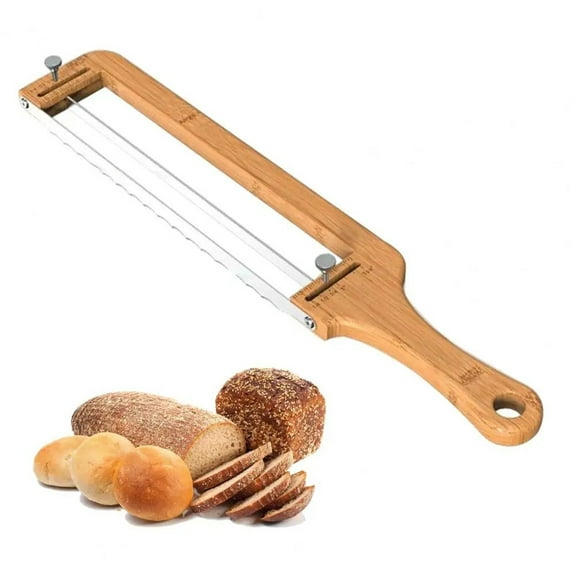 Adjustable Bread Knife,Upgraded Bread Slicer for Homemade & Sourdough Loaves, Serrated Stainless Blade with Precision Thickness Guide, Gift for Artisan Bakers