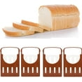 thumbnail image 1 of Adjustable Bread Slicer,4Pcs Foldable Toast Cutting Roast Loaf Slicer Cutter Foldable Compact Toast Slicing Machine Plastic Bread Slicer, 1 of 5