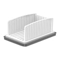 thumbnail image 1 of Adjustable Bread Slicer for Homemade Bread Foldable Bread Cutting Guide with Crumb Tray Multi Width Slicing Tool for Bread Cakes, 1 of 7