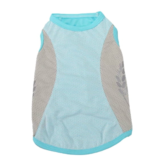 Adjustable Breathable Cooling Vest Light Blue Medium for Dogs and Cats Mesh Jacket for Summer Walking Hiking Outdoor Hot Weather Puppy 1pc