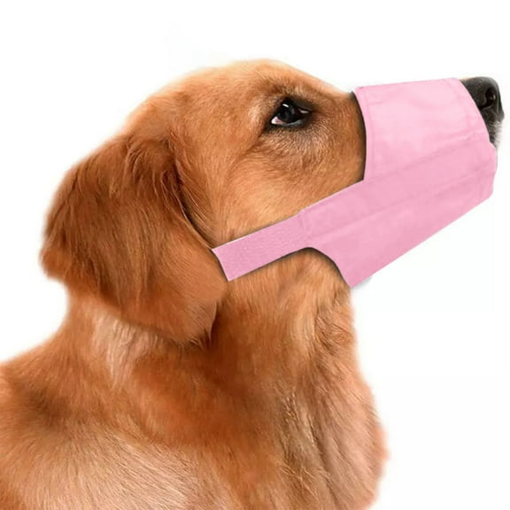 Adjustable Breathable Fabric Dog Muzzle for Training Outdoor Activities and Prevention