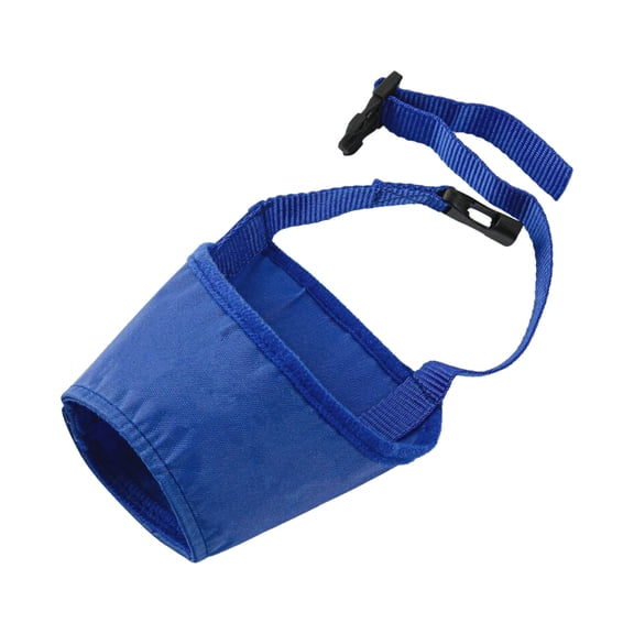 Adjustable Breathable Fabric Dog Muzzle for Training and Outdoor Activities with Quick Release Strap and Secure Fit Design