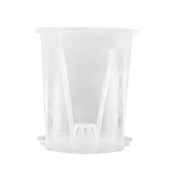 Breathable Plastic Flower Pot with Snap-On Tray Design for Home Plants, Available in Multiple Sizes