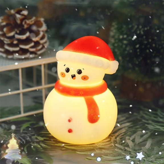 Adjustable Brightness Christmas Night Light with Soft Warm Glow for Bedroom Decor and Festive Holiday Atmosphere